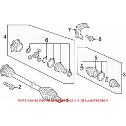 Audi CV Joint Boot - Front Inner